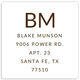 Epic Initials Square Address Labels in a Jar Image 2 of 2